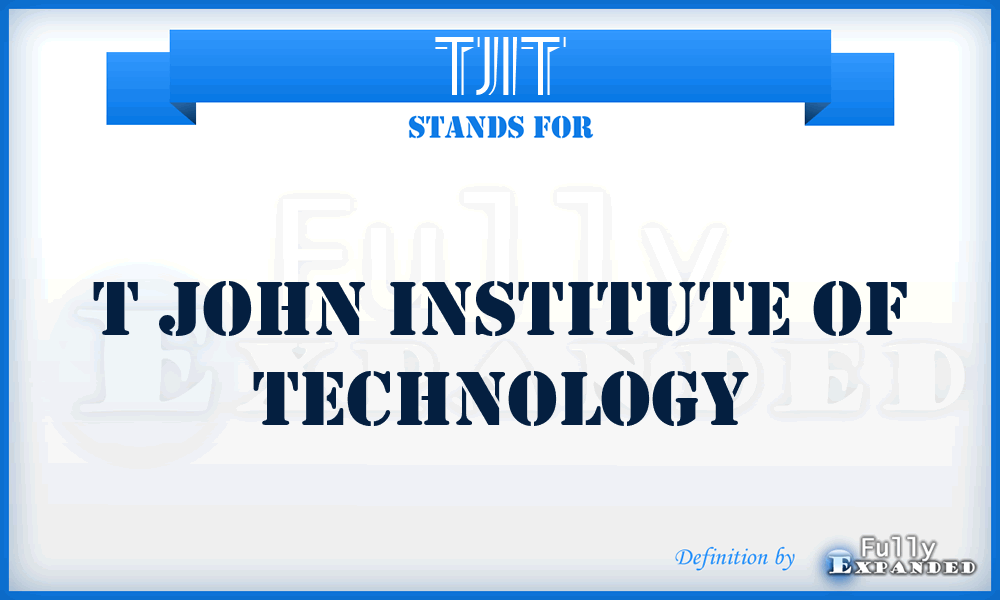 TJIT - T John Institute of Technology