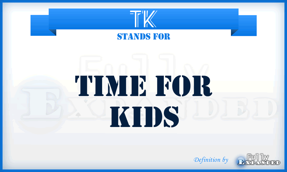TK - Time for Kids