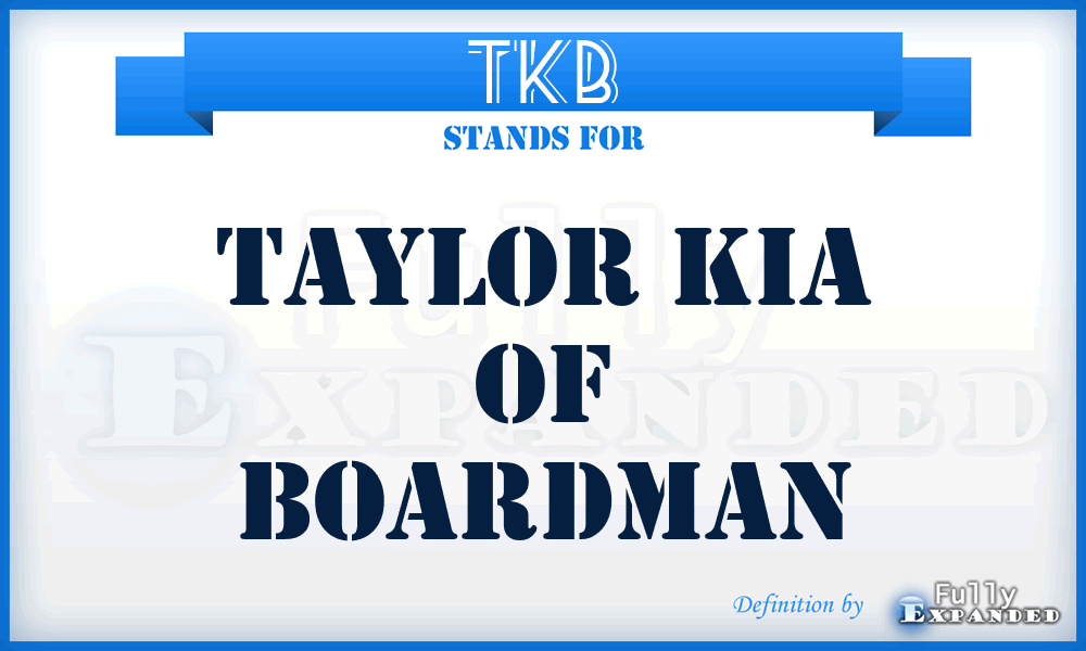 TKB - Taylor Kia of Boardman