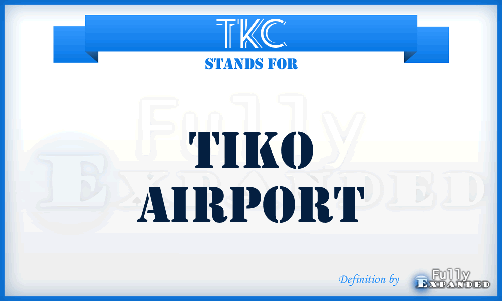 TKC - Tiko airport