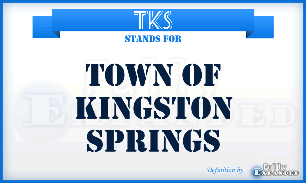 TKS - Town of Kingston Springs