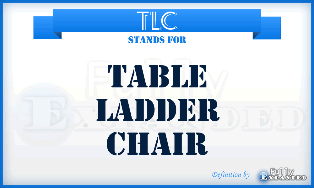 TLC - Table Ladder Chair