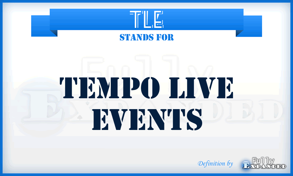 TLE - Tempo Live Events