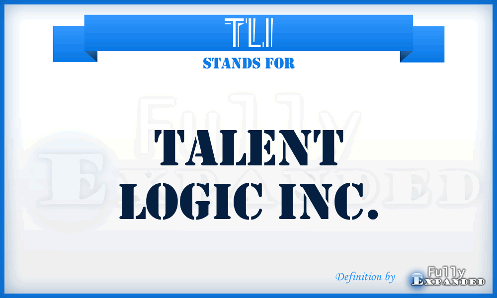 TLI - Talent Logic Inc.