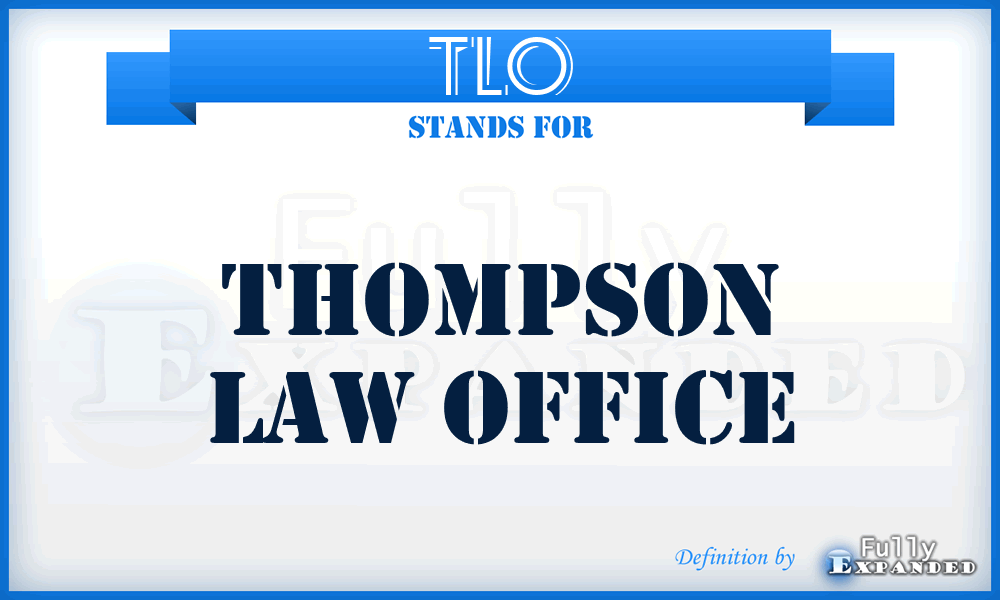 TLO - Thompson Law Office