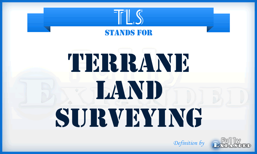 TLS - Terrane Land Surveying
