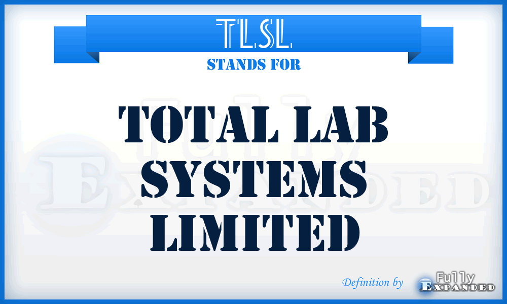 TLSL - Total Lab Systems Limited
