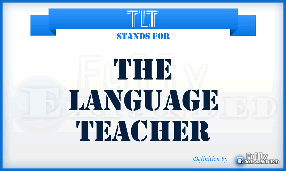 TLT - The Language Teacher