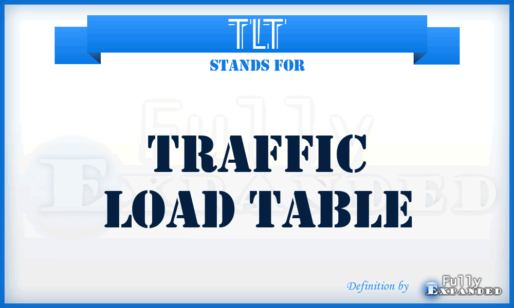 TLT - Traffic Load Table