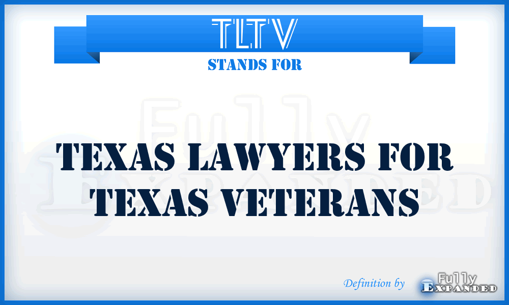 TLTV - Texas Lawyers for Texas Veterans