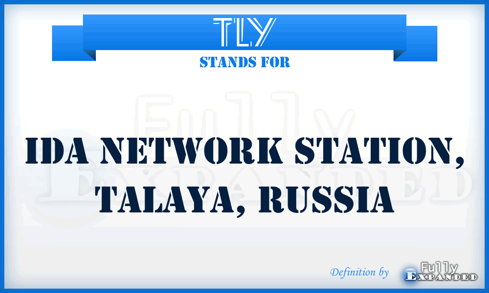 TLY - IDA Network Station, Talaya, Russia