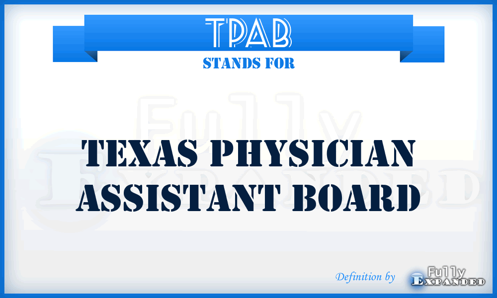 TPAB - Texas Physician Assistant Board