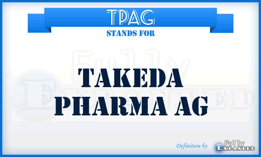 TPAG - Takeda Pharma AG