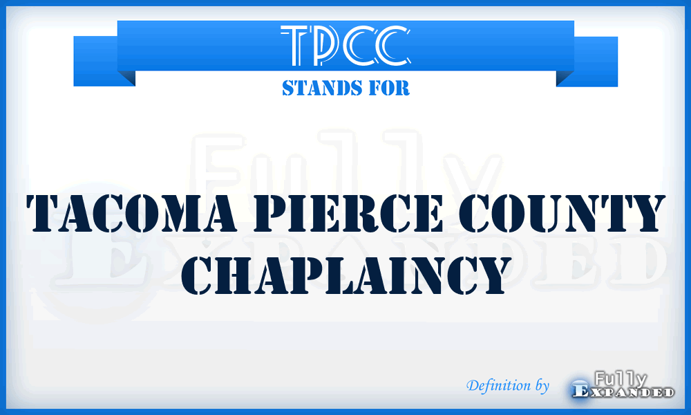 TPCC - Tacoma Pierce County Chaplaincy