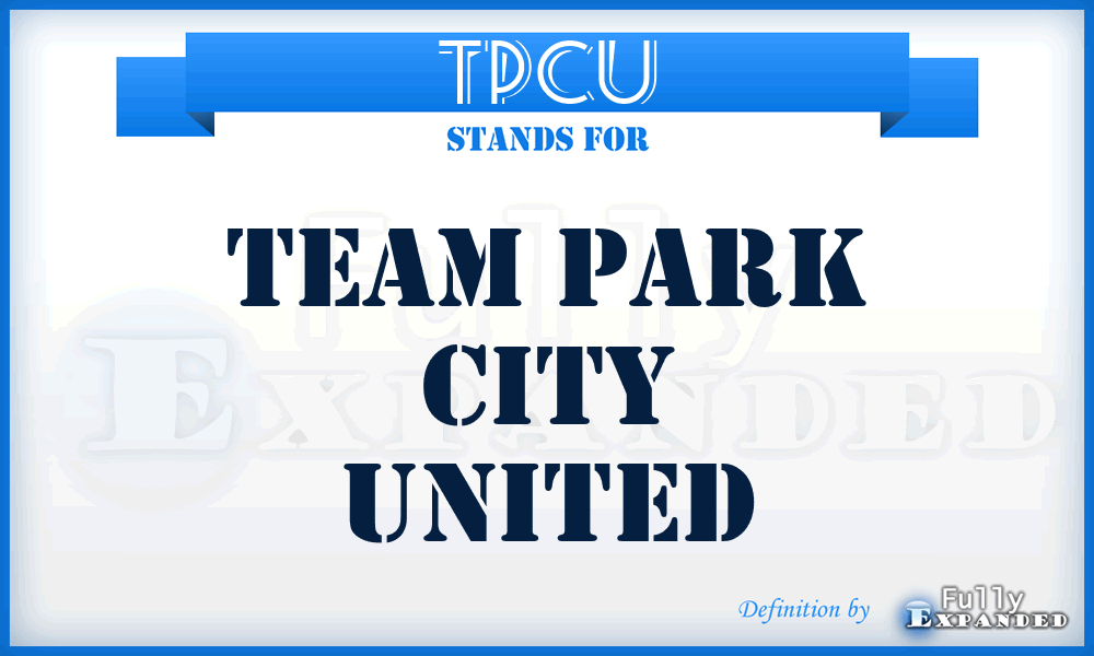 TPCU - Team Park City United
