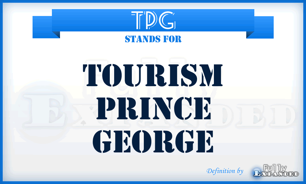 TPG - Tourism Prince George