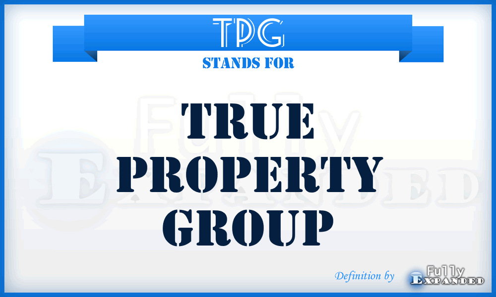 TPG - True Property Group