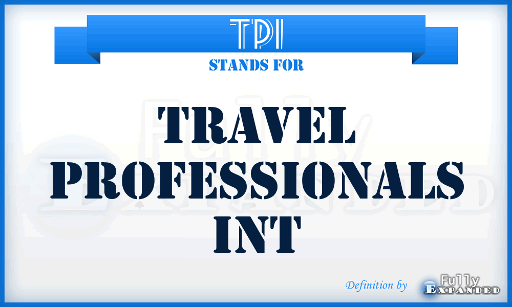 TPI - Travel Professionals Int