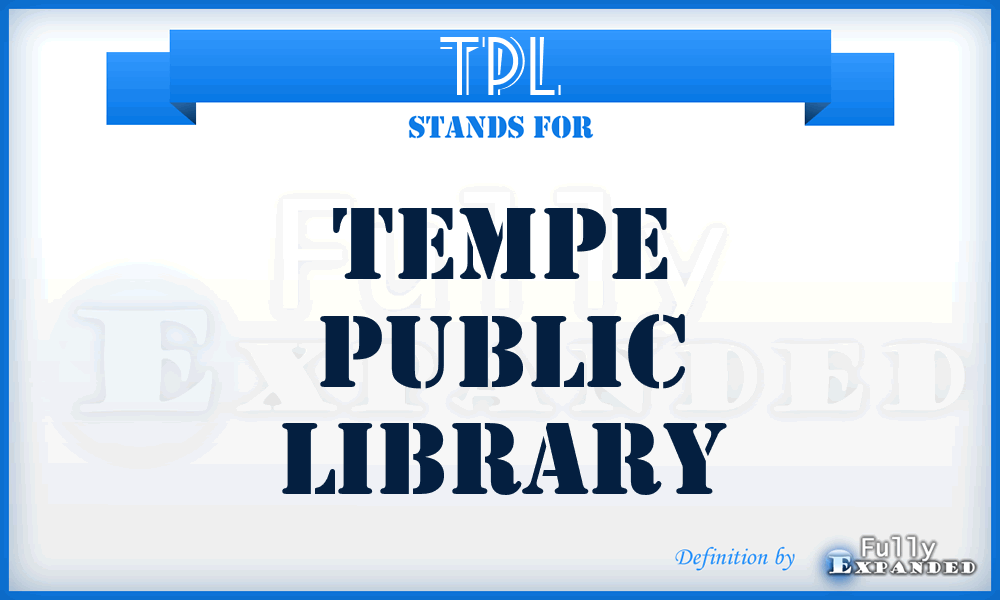 TPL - Tempe Public Library