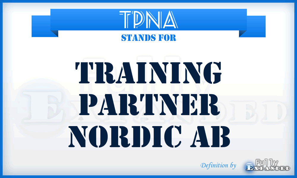 TPNA - Training Partner Nordic Ab