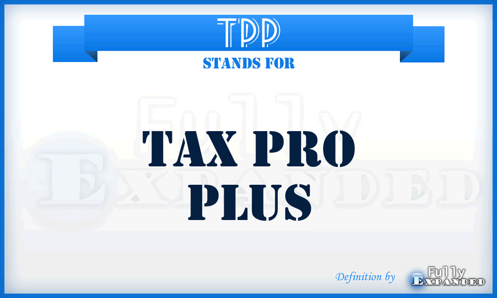 TPP - Tax Pro Plus