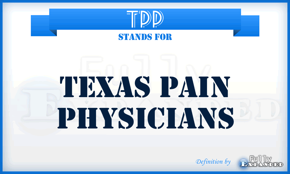 TPP - Texas Pain Physicians