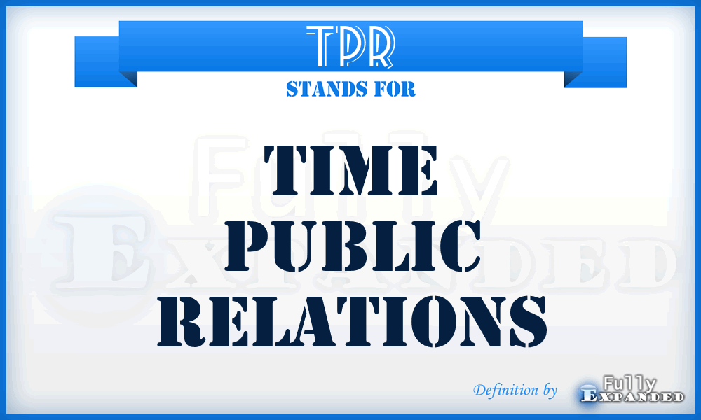 TPR - Time Public Relations