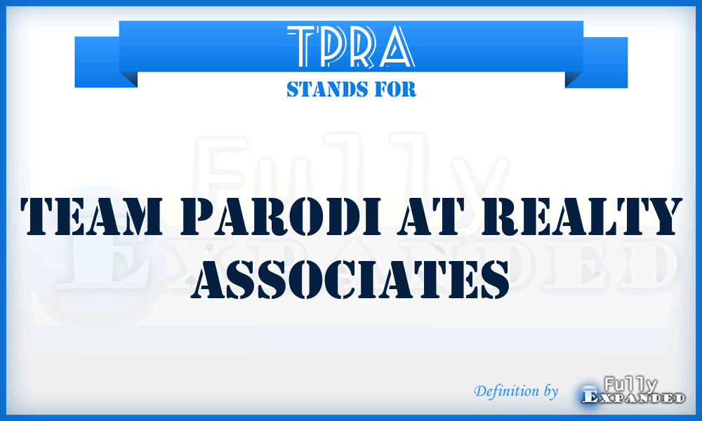TPRA - Team Parodi at Realty Associates