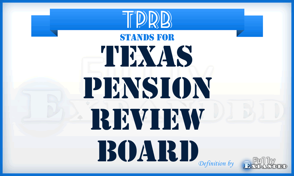 TPRB - Texas Pension Review Board