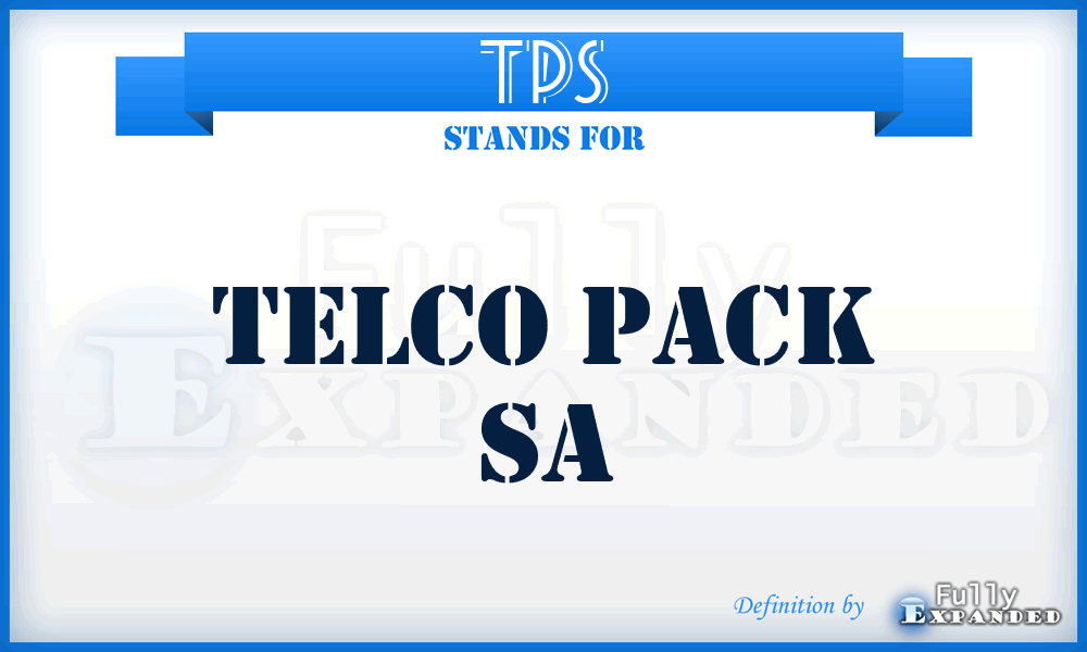 TPS - Telco Pack Sa