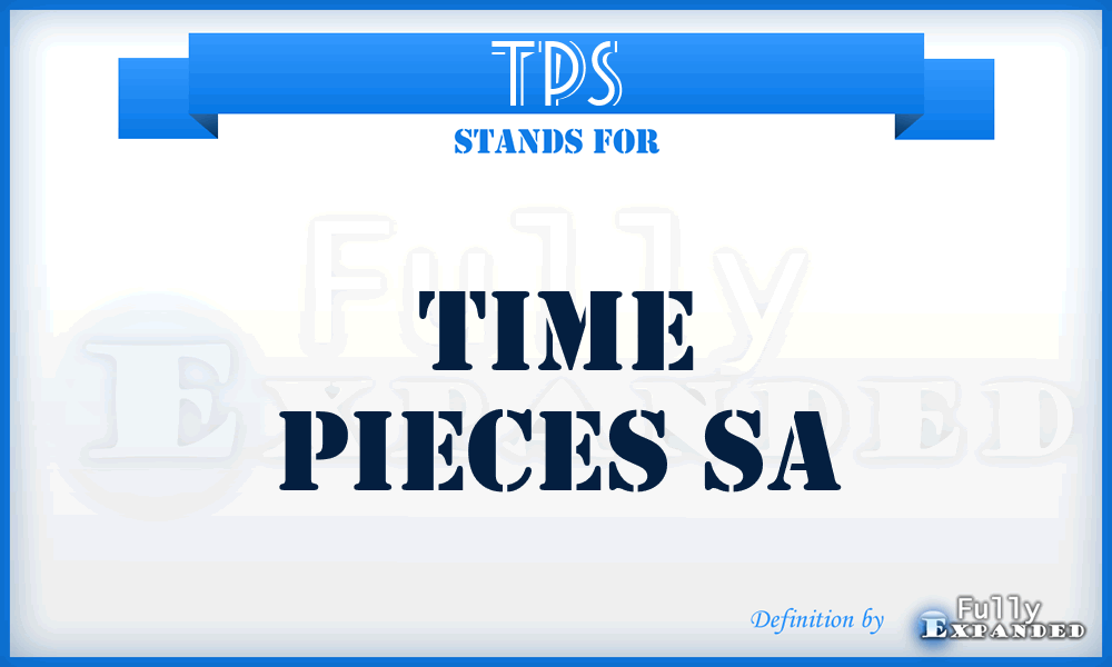 TPS - Time Pieces Sa