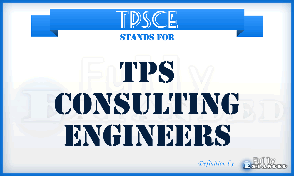 TPSCE - TPS Consulting Engineers