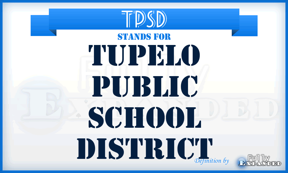TPSD - Tupelo Public School District