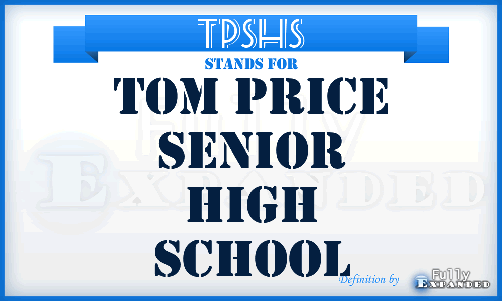 TPSHS - Tom Price Senior High School