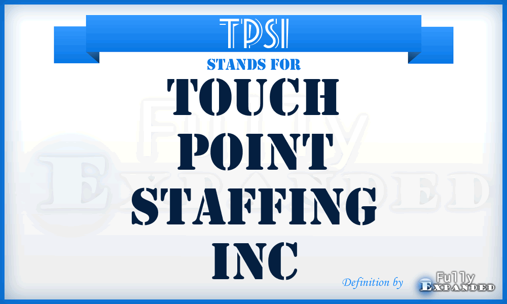 TPSI - Touch Point Staffing Inc