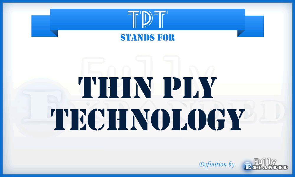 TPT - thin ply technology