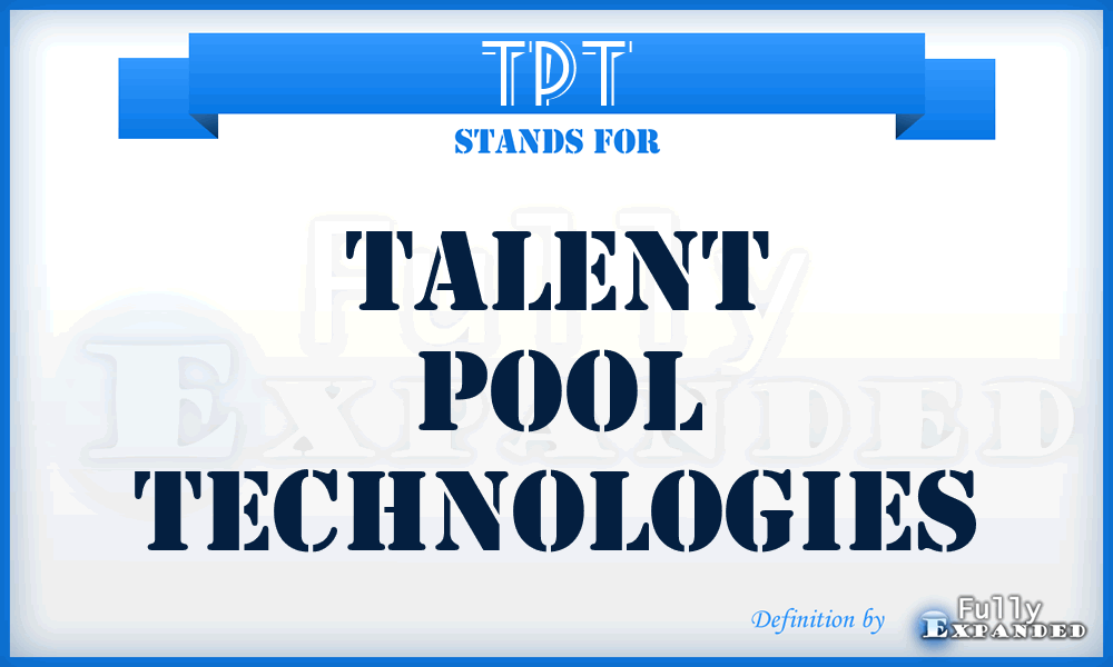 TPT - Talent Pool Technologies