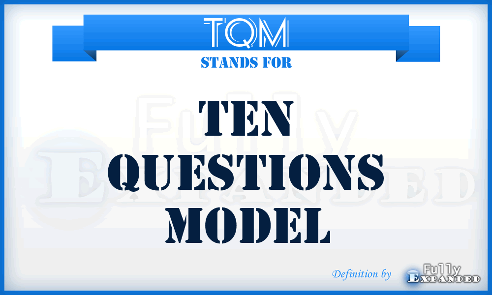 TQM - Ten Questions Model