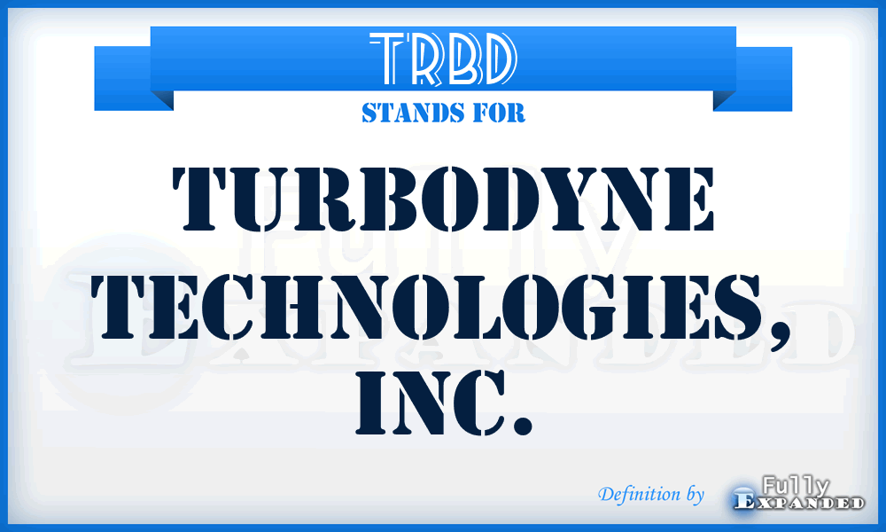 TRBD - Turbodyne Technologies, Inc.