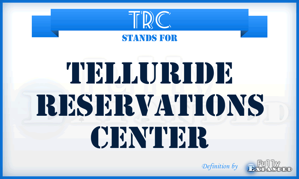 TRC - Telluride Reservations Center