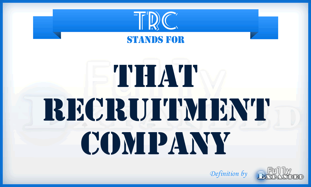 TRC - That Recruitment Company