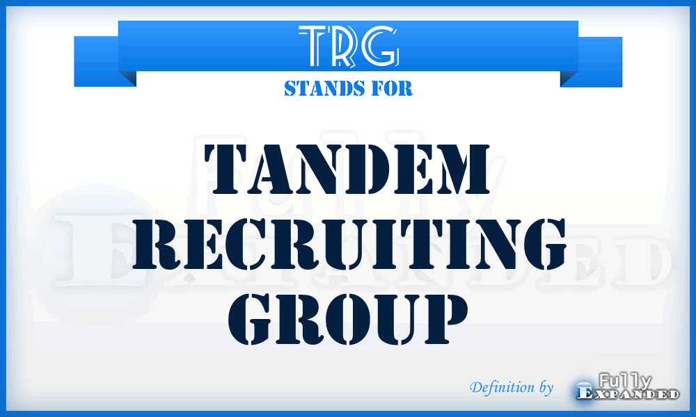 TRG - Tandem Recruiting Group