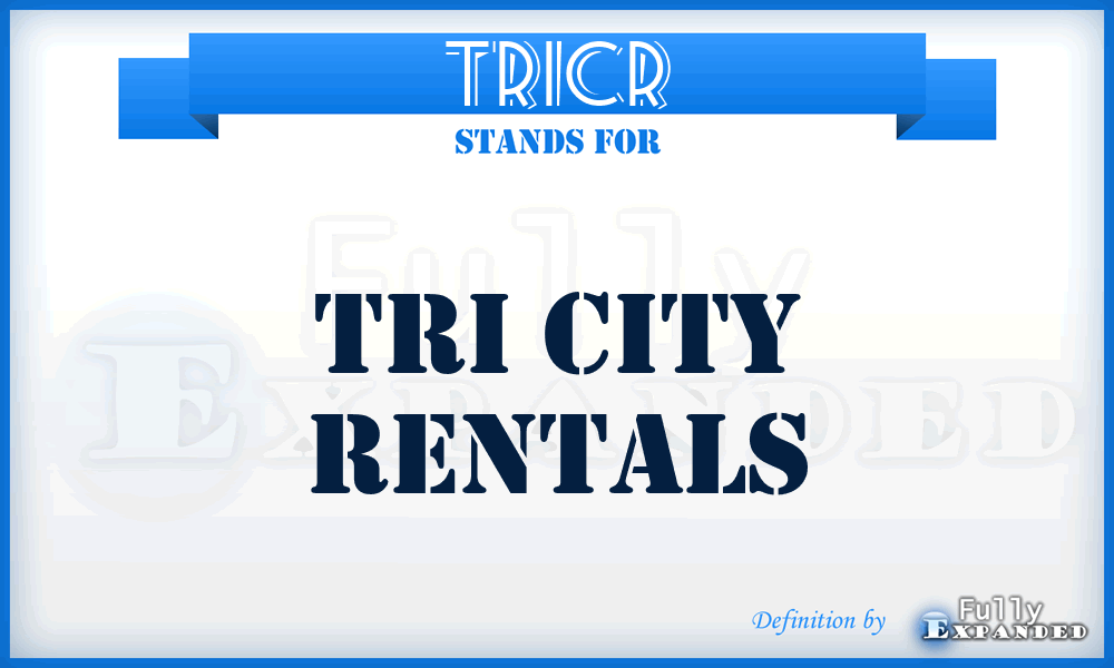 TRICR - TRI City Rentals