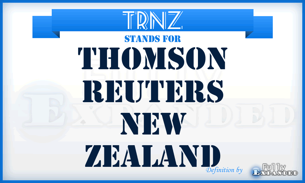 TRNZ - Thomson Reuters New Zealand