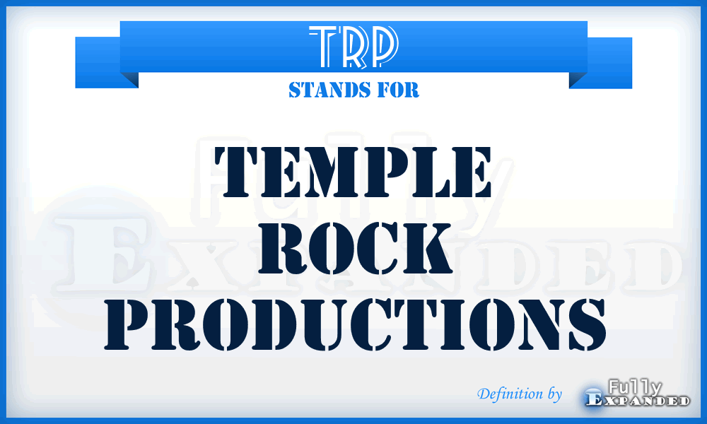 TRP - Temple Rock Productions