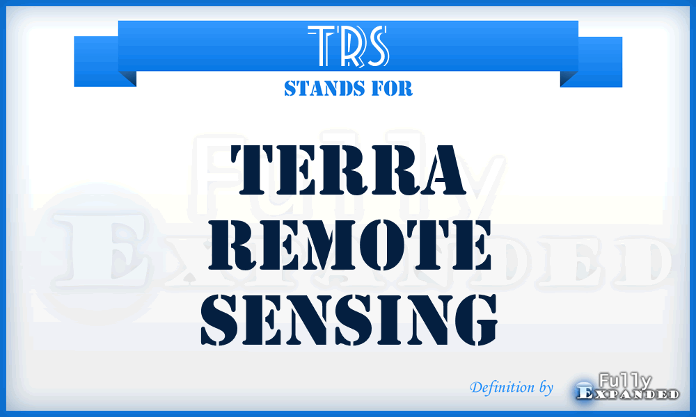 TRS - Terra Remote Sensing