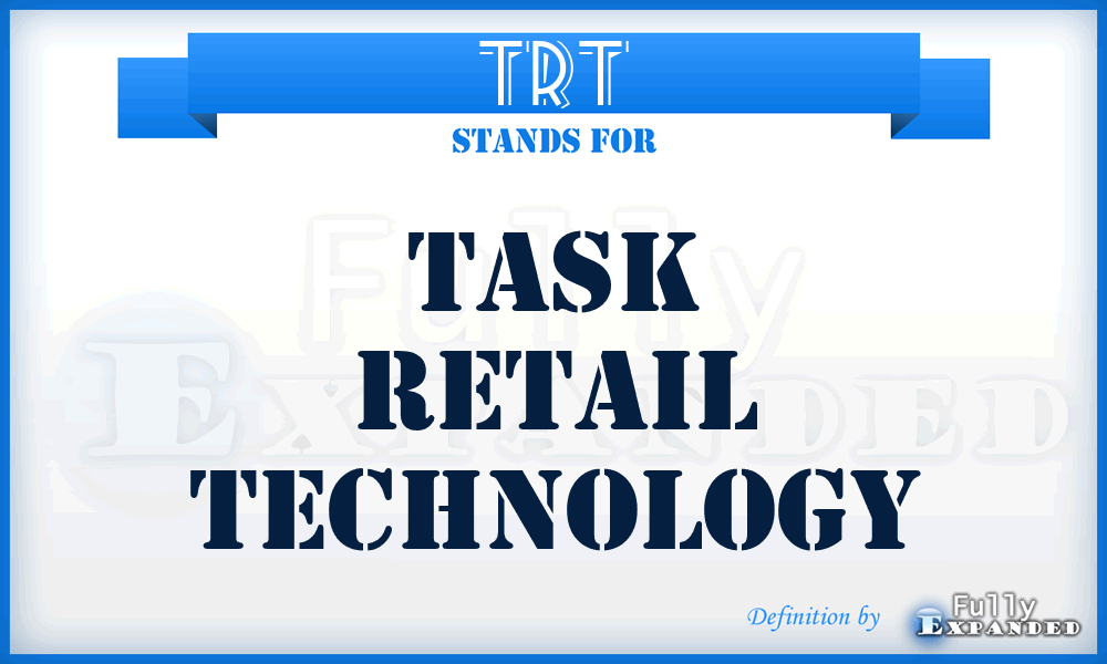 TRT - Task Retail Technology