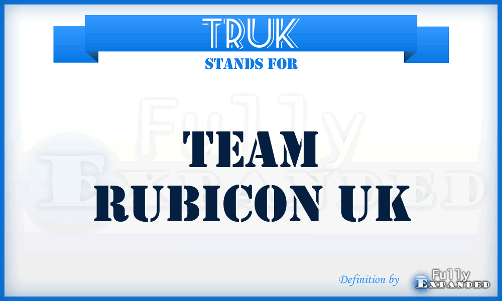 TRUK - Team Rubicon UK