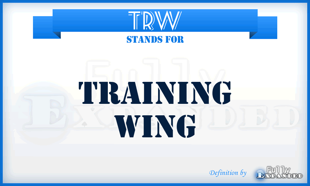 TRW - TRaining Wing