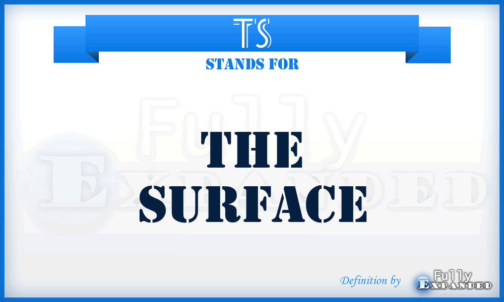 TS - The Surface